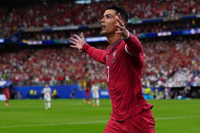 Ronaldo celebrating goals