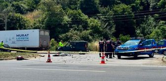 Samsun'da kamyonla çarpışan motosikletin sürücüsü öldü