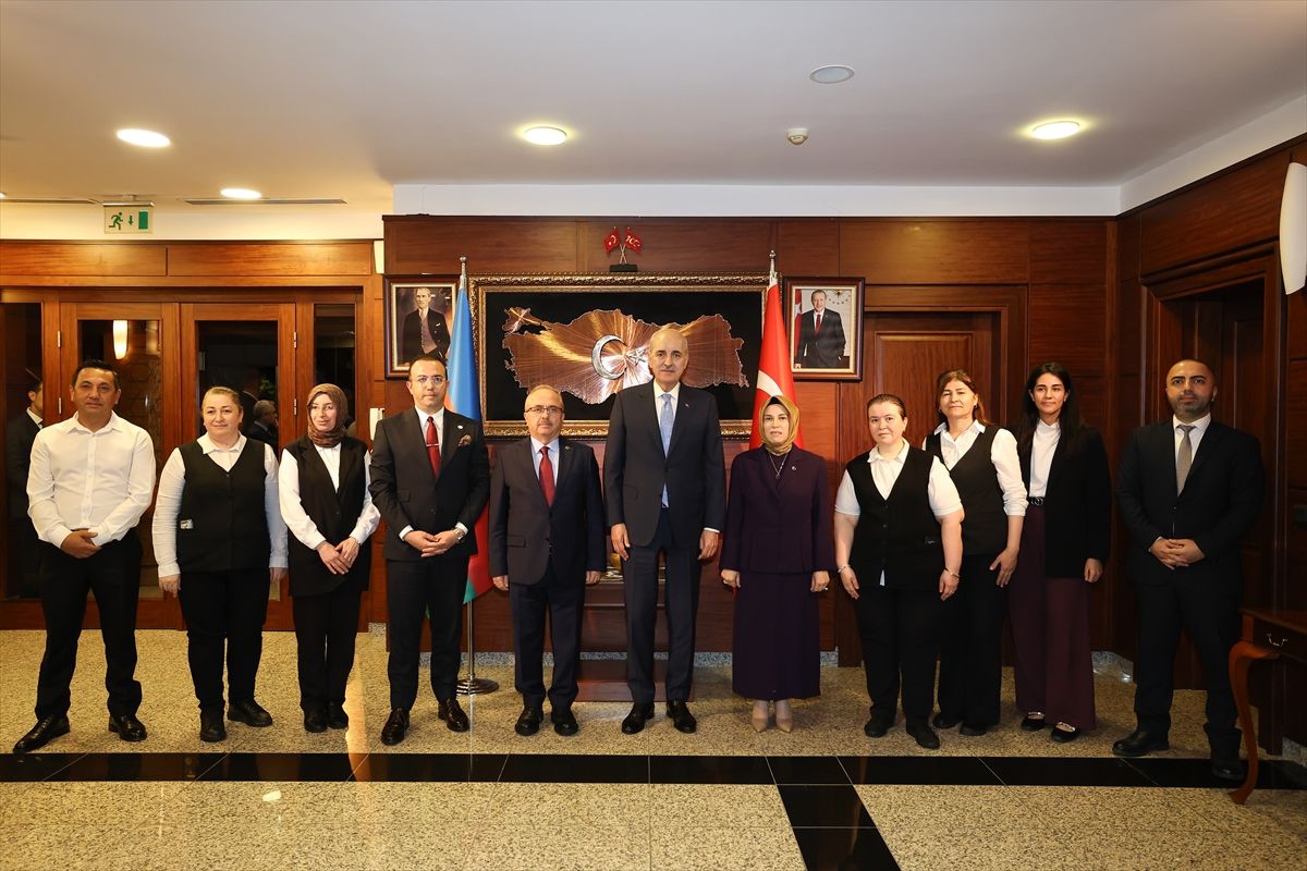 TBMM Başkanı Numan Kurtulmuş Bakü Büyükelçiliğinde