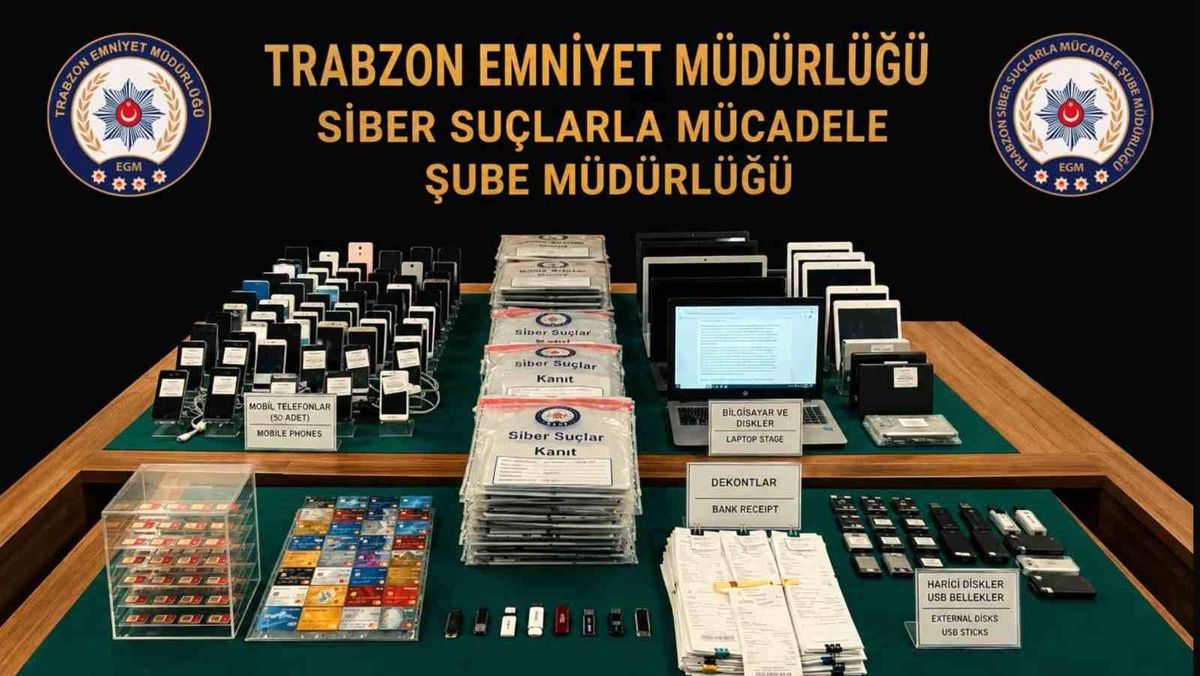 Trabzon merkezli 11 ilde yasadışı bahis ve dolandırıcılık operasyonu