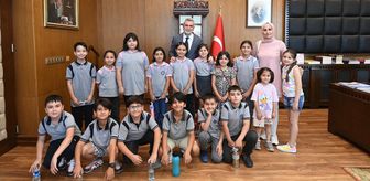 Başkan Görgel minik öğrencileri ağırladı