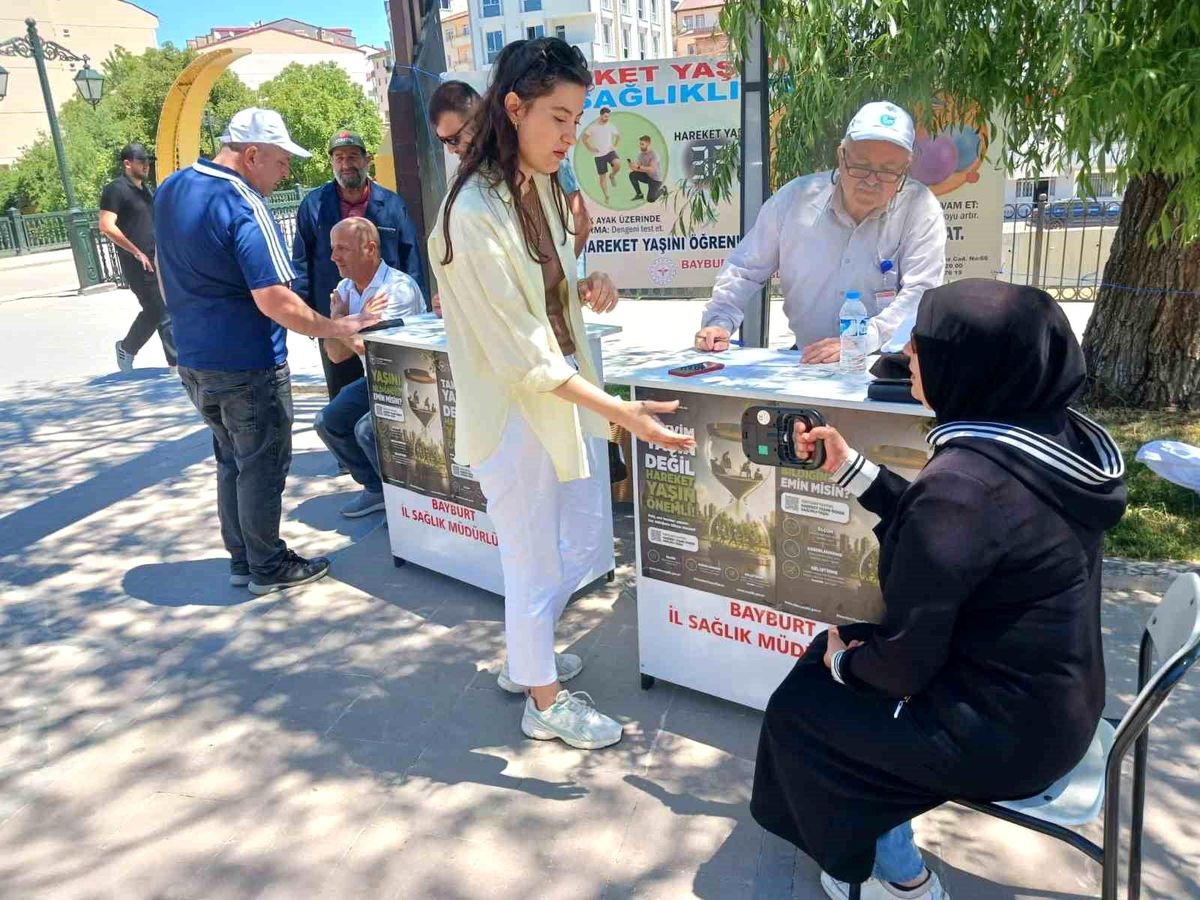 Bayburt'ta 'Hareket Yaşı' Taramaları Vatandaşlara Sağlıklı Yaşam İçin Rehberlik Ediyor