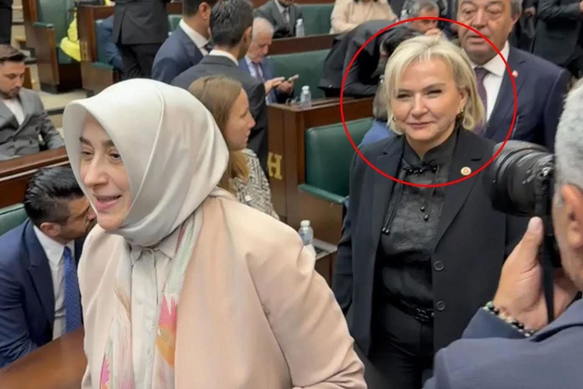CHP'den istifa eden Nimet Özdemir AK Parti Grup Toplantısı'nda! Dudaklarından iki cümle döküldü
