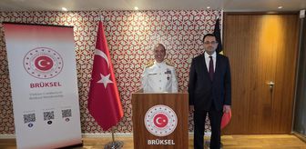 Deniz Kuvvetleri Komutanı Tatlıoğlu, Türkiye'nin Brüksel Büyükelçisi Tantekin'i ziyaret etti