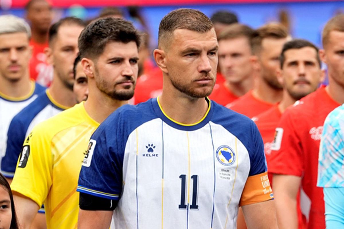 Bosna Hersekli futbolcuların Katar'a karşı attığı gol sonrası sevinci.