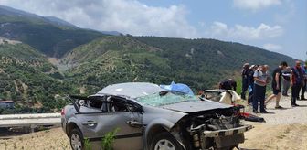 Hatay'da uçuruma yuvarlanan otomobilin sürücüsü hayatını kaybetti