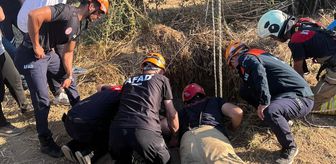 İzmir'de yaklaşık 20 metre derinliğindeki kuyuya düşen kişi kurtarıldı