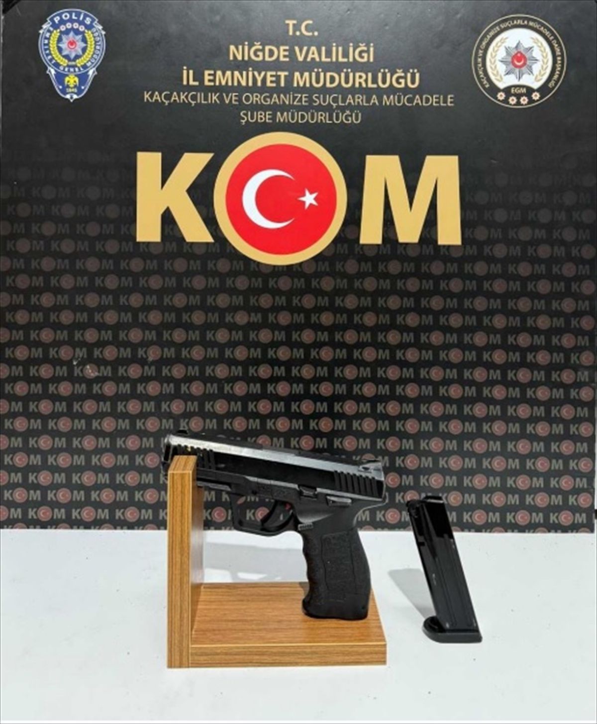 Niğde'de ruhsatsız silah operasyonunda 1 şüpheli tutuklandı