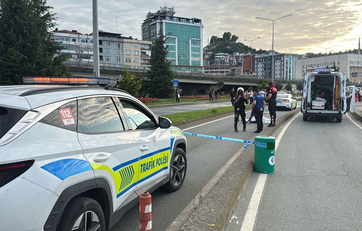 Rize'de kamyonetin çarptığı yaya öldü