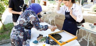 Samsun Kültür Yolu Festivali'nde tahta baskı atölyesi düzenlendi