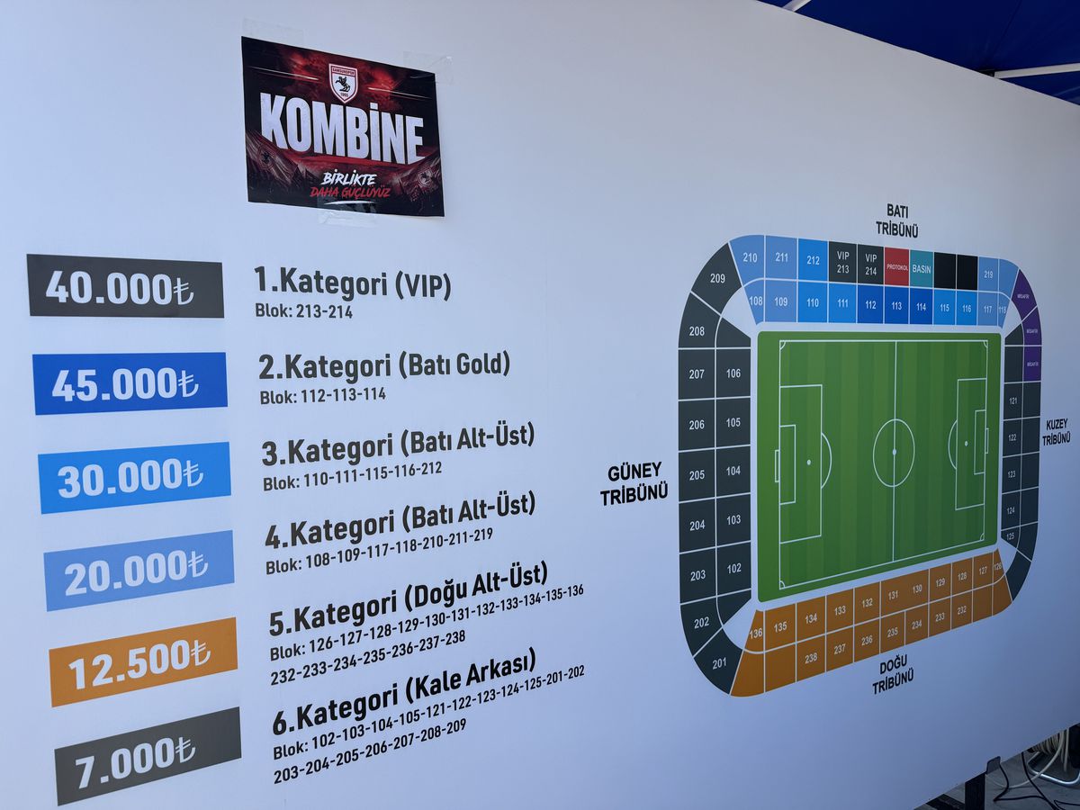 Samsunspor 2026-2027 sezonu kombine satışları başladı