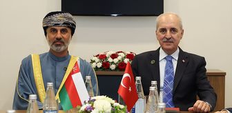 TBMM Başkanı Kurtulmuş Umman Şura Meclisi Başkanı Al Maawali ile görüştü