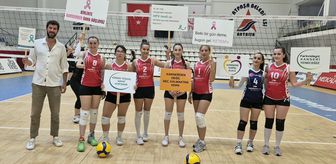 Antalya'da sporcular sağlık için filede buluştu