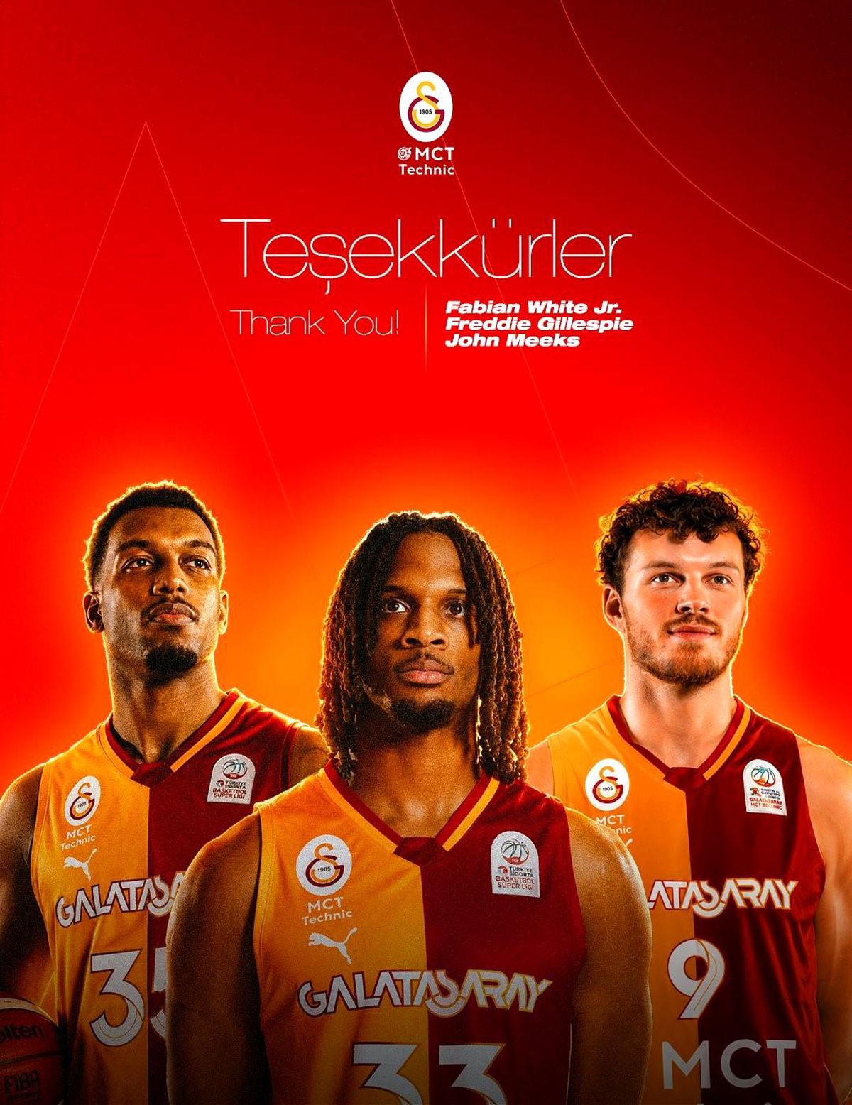 Galatasaray Erkek Basketbol Takımı'nda 3 oyuncuyla yollar ayrıldı