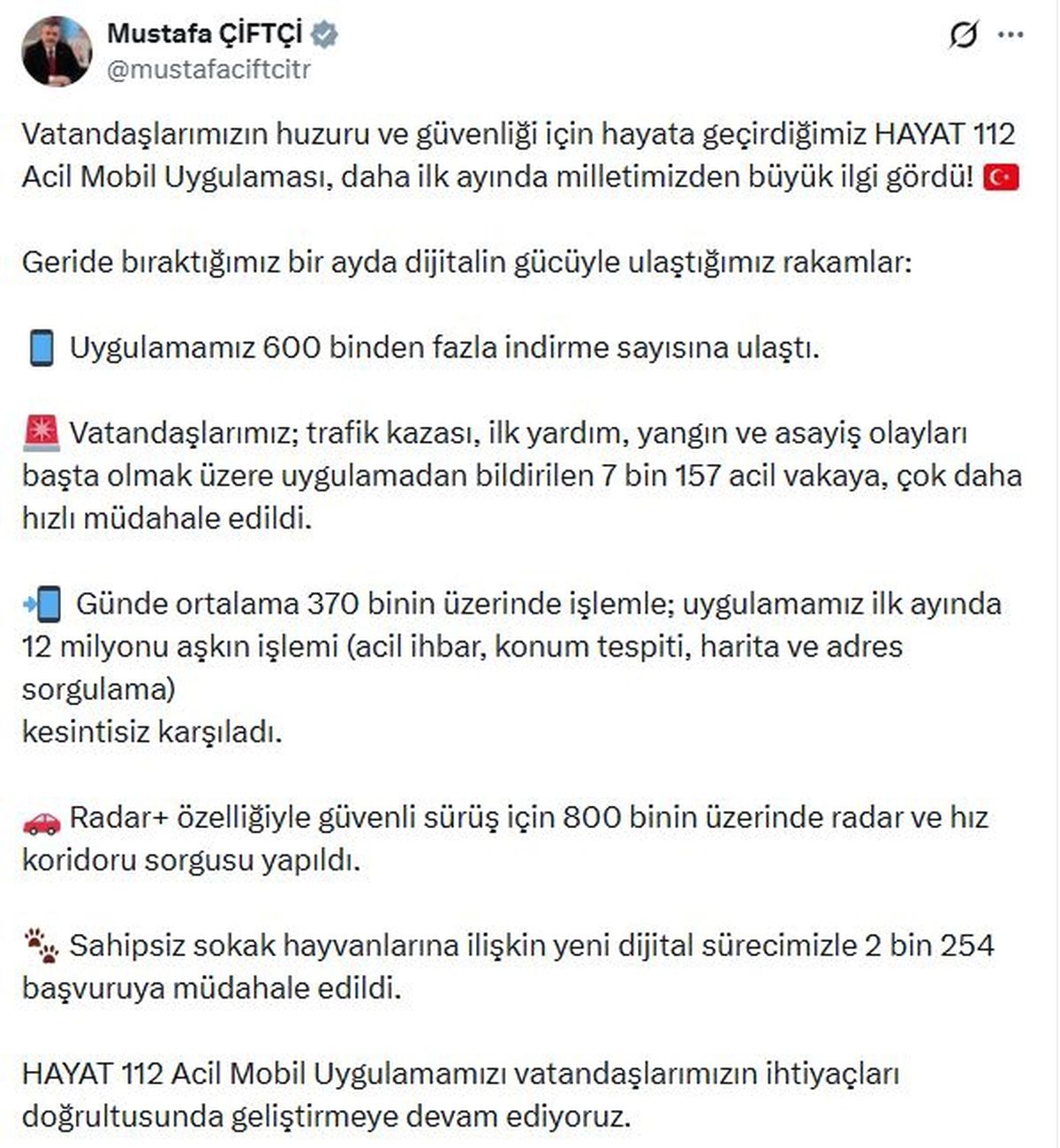 HAYAT 112 Acil Mobil Uygulaması logosu ve acil durum ikonları