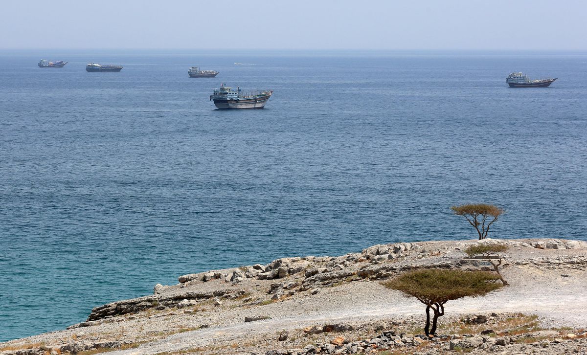 Hürmüz Boğazı'nda seyreden gemiler