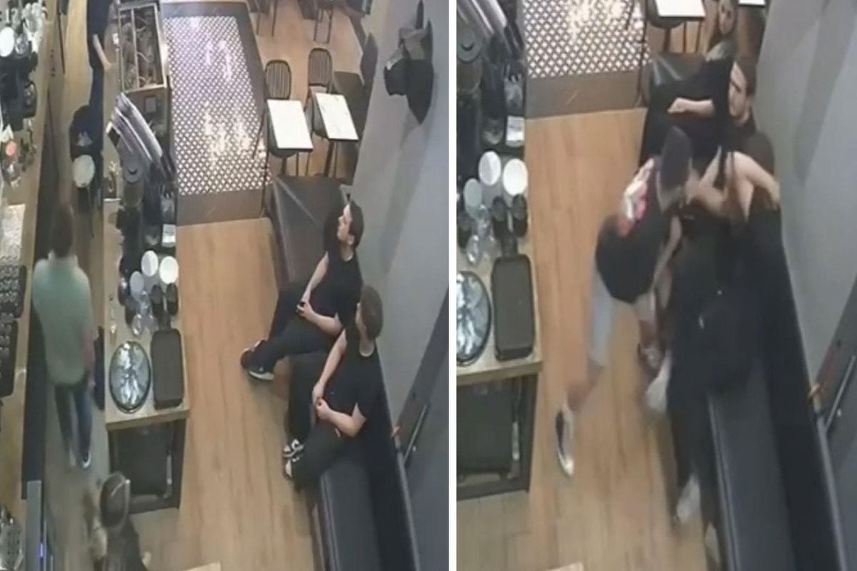 Kafe çalışanına korkunç saldırı: Kemiklerini kırana kadar darbetti