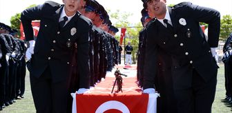 Kırıkkale'de eğitimlerini tamamlayan 404 polis adayı törenle mezun oldu