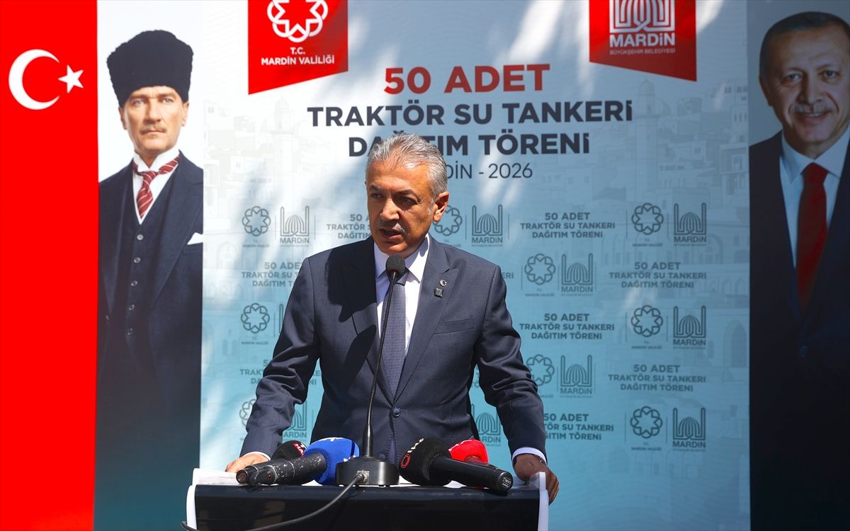 Mardin’de 50 kırsal mahalleye yangınla mücadele için pompalı su tankeri dağıtıldı