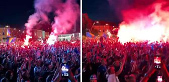 Yok böyle kutlama! Son 32'ye kalınca resmen ülkeyi yaktılar