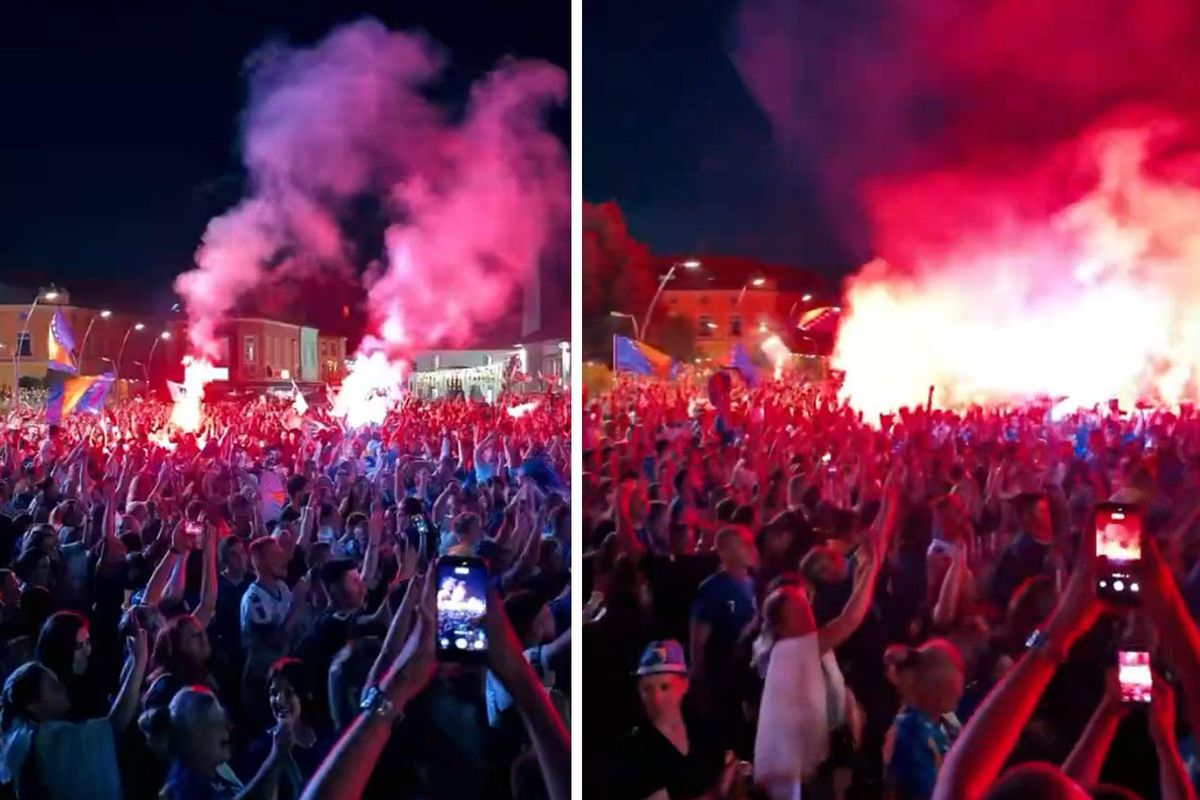 Bosna Hersek milli takımı Katar maçı sonrası sevinç yaşarken