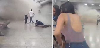 Venezuela'daki deprem anı kamerada! Havalimanındaki panik saniye saniye kaydedildi