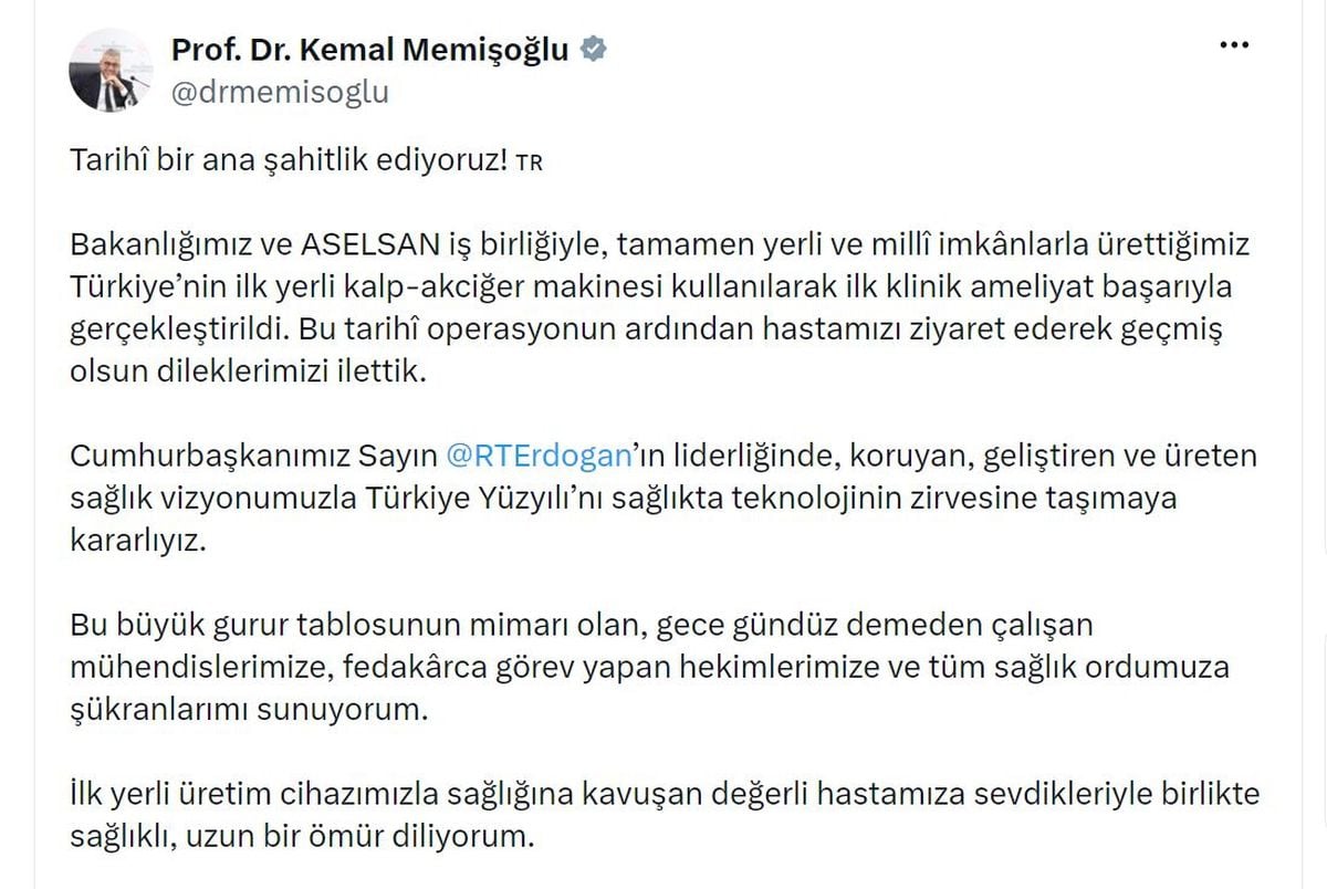 Sağlık Bakanı Memişoğlu: 'Türkiye Yüzyılı'nı sağlıkta teknolojinin zirvesine taşımaya kararlıyız'