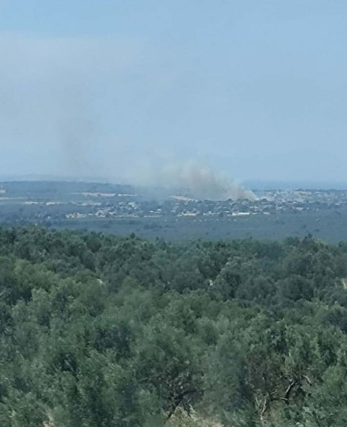Çanakkale'de tarım arazisinde yangın
