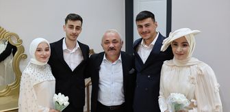 Çankırı'da Yeni Nikah Salonunda Evlenen İki Kuzen Birbirinin Şahidi Oldu