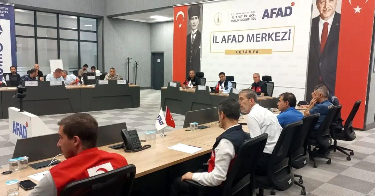 Kütahya'da deprem tatbikatı