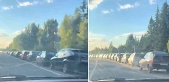 Rusya'da akaryakıt krizi derinleşiyor! Kilometrelerce kuyruk oluştu