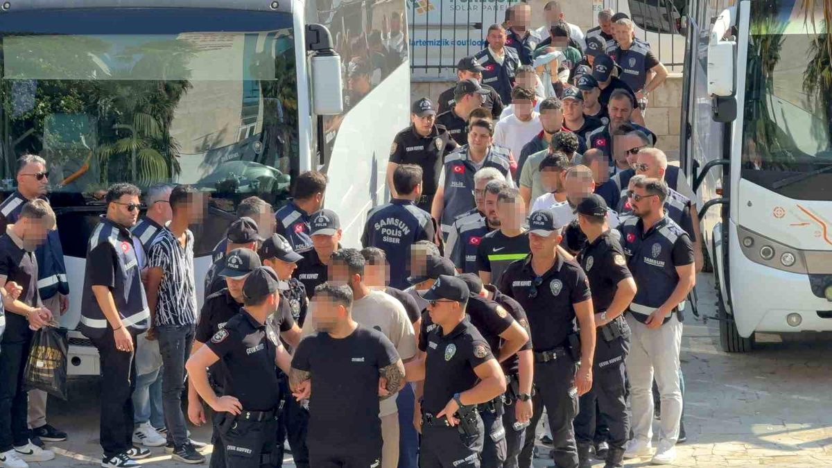Samsun merkezli 7 ilde yasa dışı operasyonunda tutuklu sayısı 32'ye çıktı