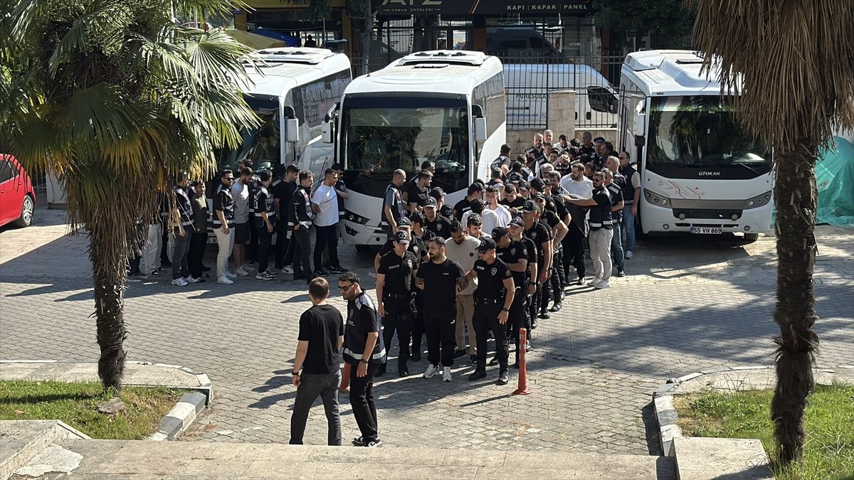 Samsun merkezli yasa dışı bahis operasyonunda yakalanan 27 şüpheli adliyede