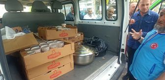 Tokat'ın ilçelerinde vatandaşlara aşure dağıtıldı