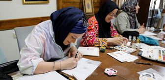 Türk İslam sanatları atölyesinde minyatür eserler tanıtıldı