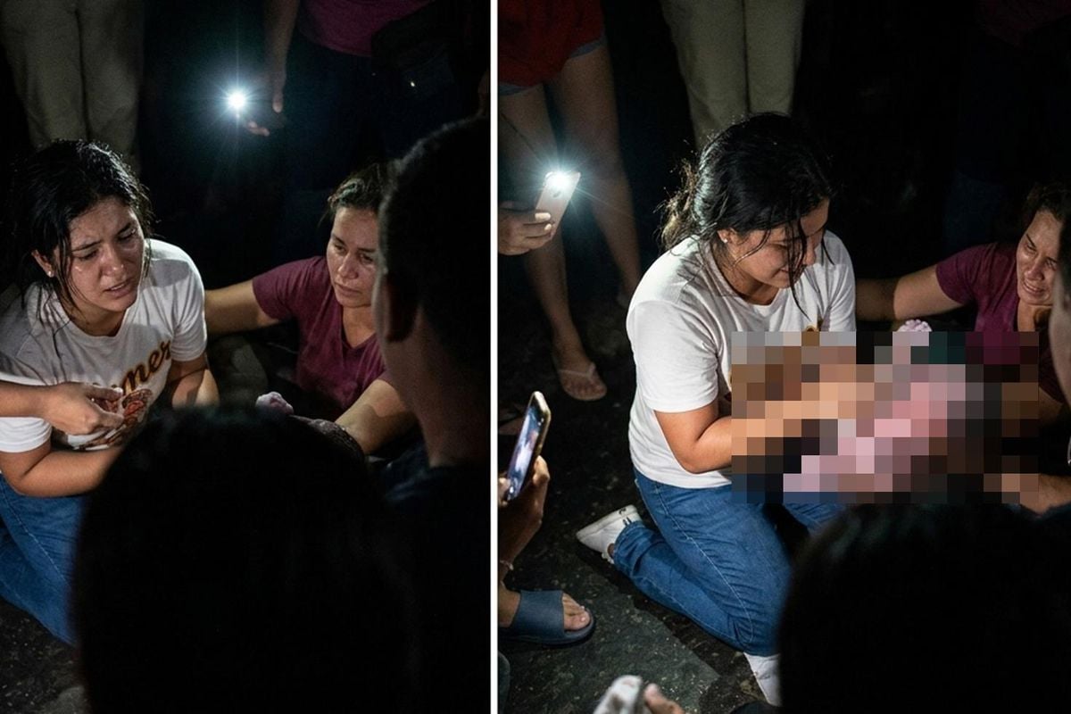 Venezuela'da depremin ortasında mucize doğum