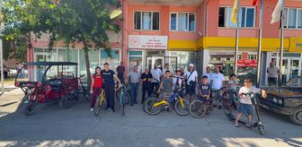 Yahşihan'da pedallar sağlık için çevrildi