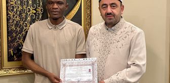 Zambiyalı Dominic Singoma, üniversite eğitimi için geldiği Kayseri'de Müslüman oldu
