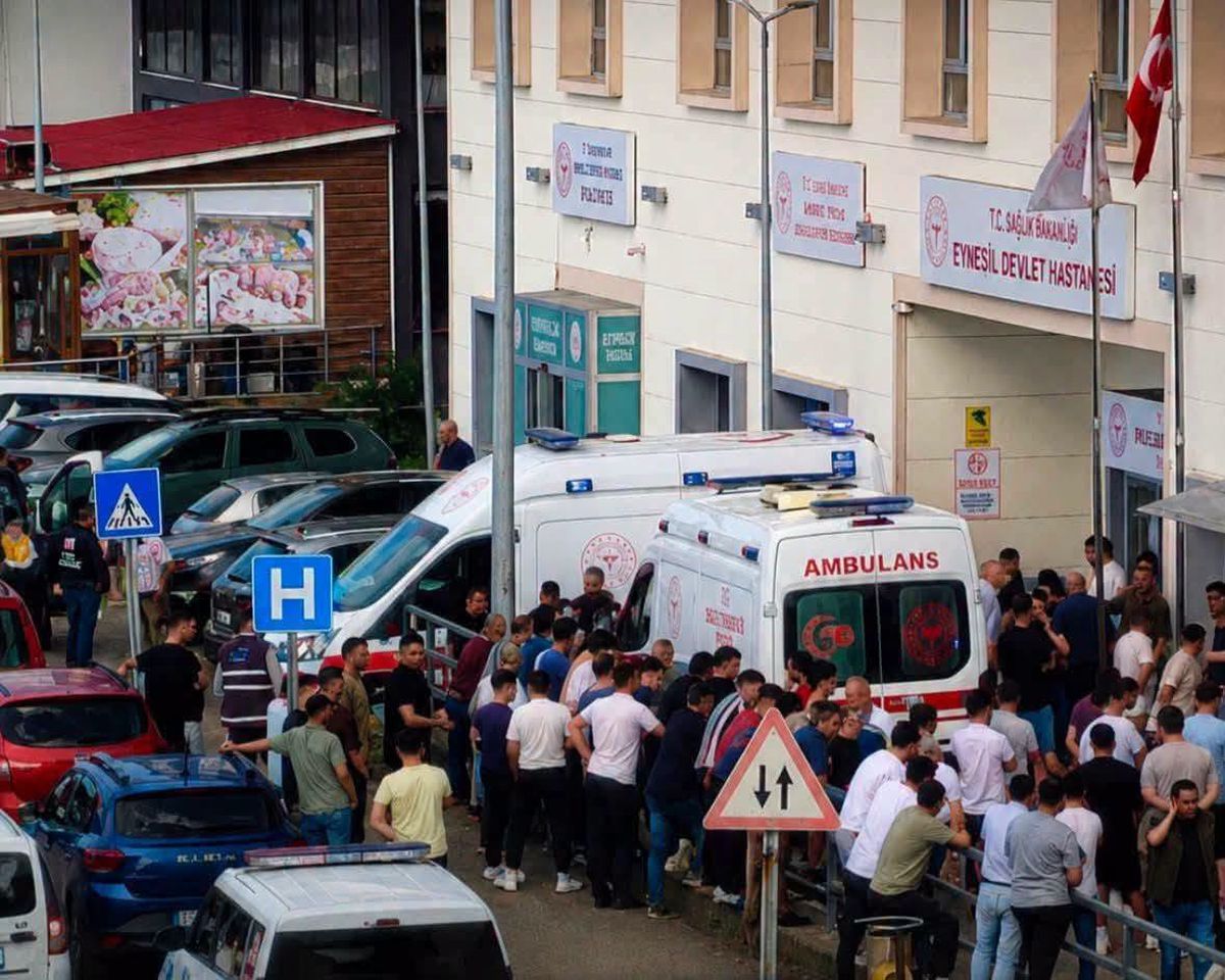 Giresun Eynesil'de gerçekleşen silahlı kavga sonrası olay yeri