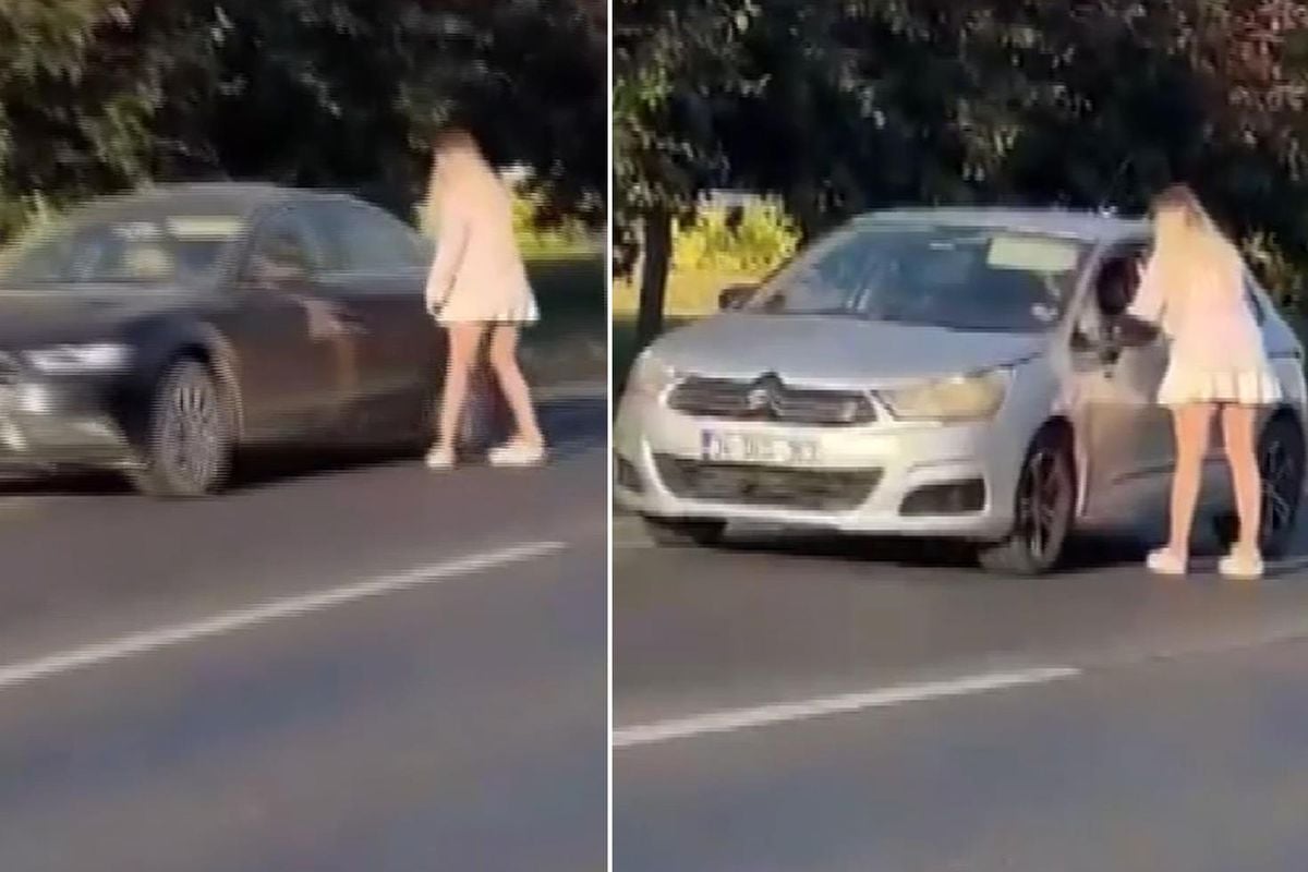 E-5'e böyle atladı, trafiği birbirine kattı