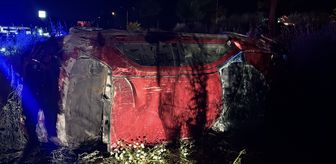 Bolu'da takla atan otomobildeki 2 kişi yaralandı