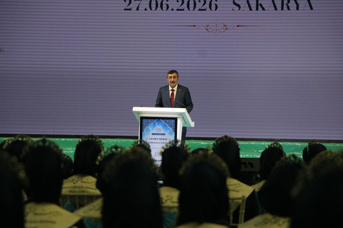 Cumhurbaşkanı Yardımcısı Cevdet Yılmaz icazet töreninde
