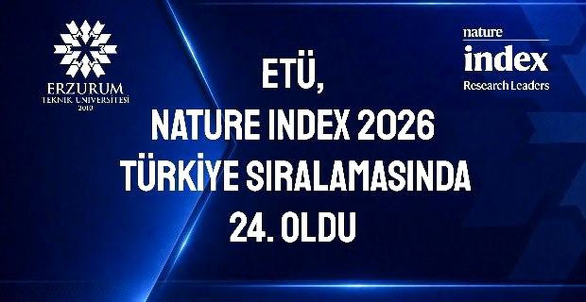 ETÜ, Nature Index 2026 Türkiye sıralamasında 24. oldu