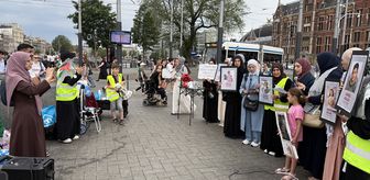 Hollanda'da Gazze'de öldürülen çocuklar için gösterisi düzenlendi