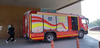 İnegöl Devlet Hastanesinde elektrik panosunda çıkan yangın söndürüldü
