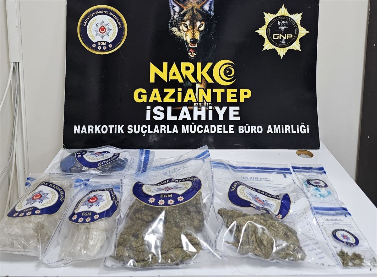 İslahiye'de uyuşturucu operasyonunda 2 zanlı tutuklandı