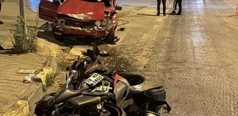 Karabük'te otomobille çarpışan motosikletin sürücüsü ağır yaralandı