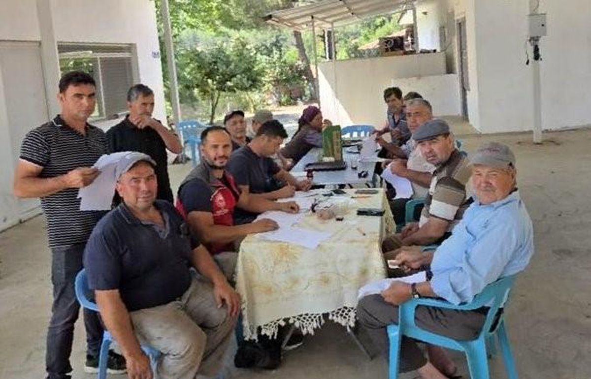 Muğla'da tarım uzmanları üreticilerle bir araya gelerek bilgilendirme yapıyor.