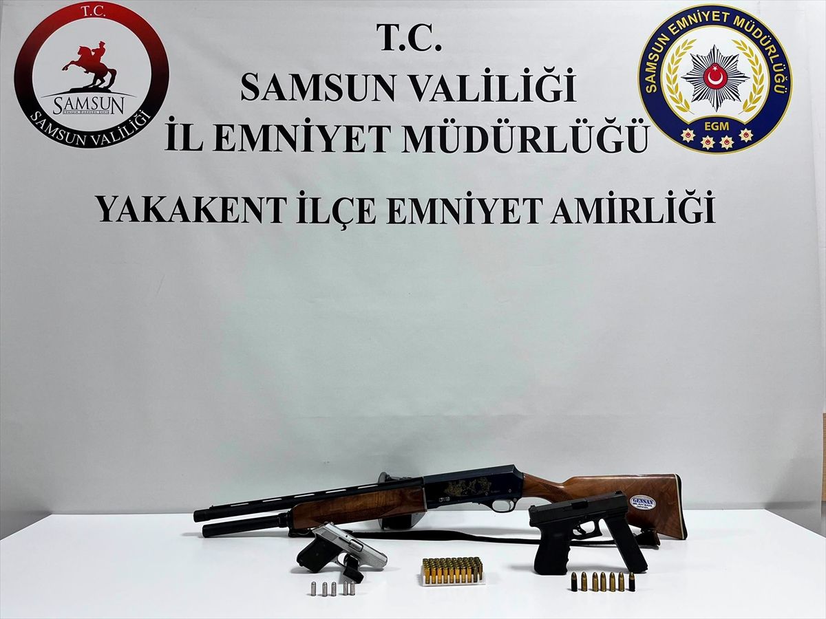 Samsun'da ruhsatsız silah operasyonu düzenlendi