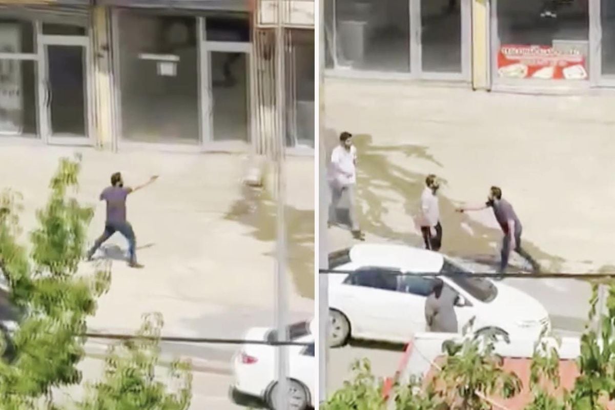 Şemdinli'de 2 kişinin yaralandığı silahlı-sopalı kavga kamerada